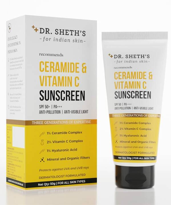 Dr. Sheth's Ceramide & Vitamin C Sunscreen SPF 50+