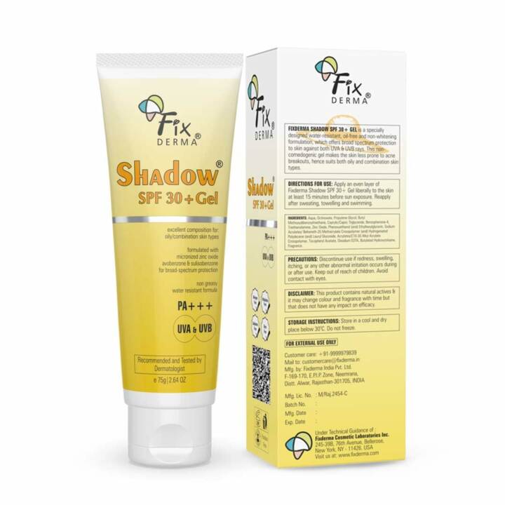 Fixderma Shadow Sunscreen SPF 30+ PA+++ Gel
