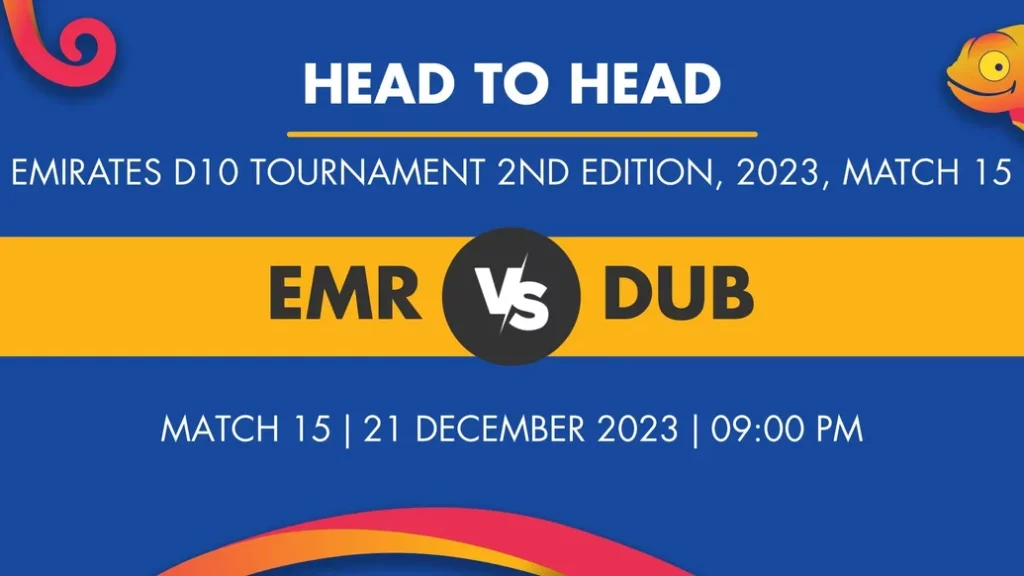 EMR vs DUB Dream 11 Predictions
