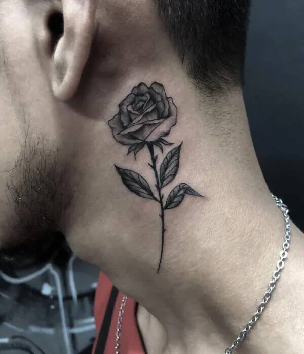 Rose Neck Tattoos