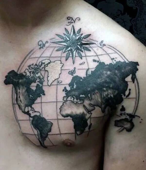 Globe Neck Tattoos