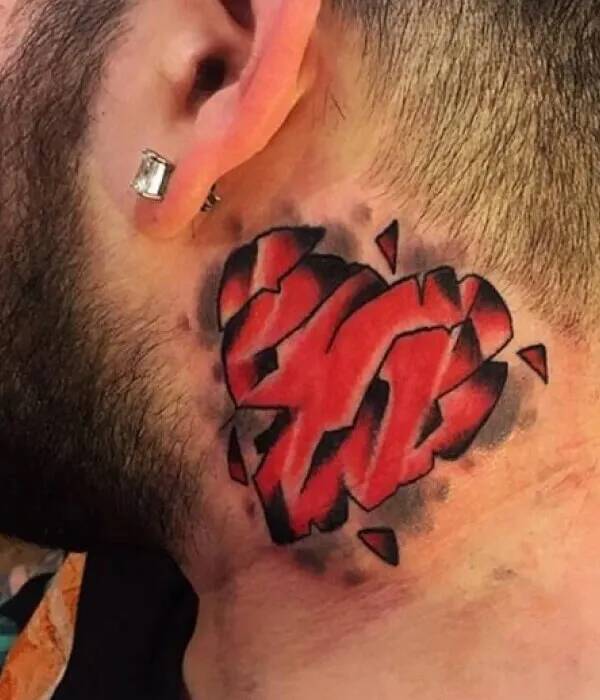 Heart Neck Tattoos