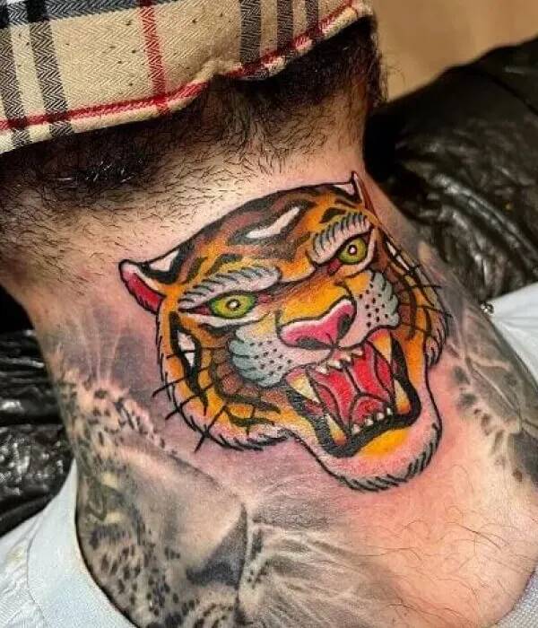 Tiger Neck Tattoos