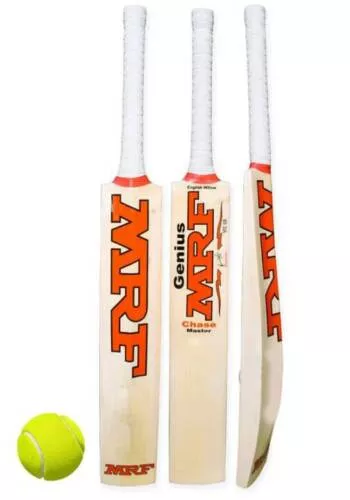 Ske Solid Popular Willow Cricket Bat for All Tennis Balls