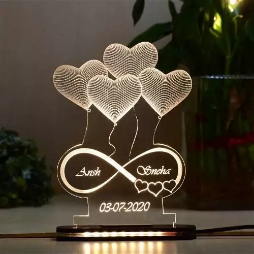 MyPhotoPrint Customized Infinity Love Sign Acrylic LED Lamp