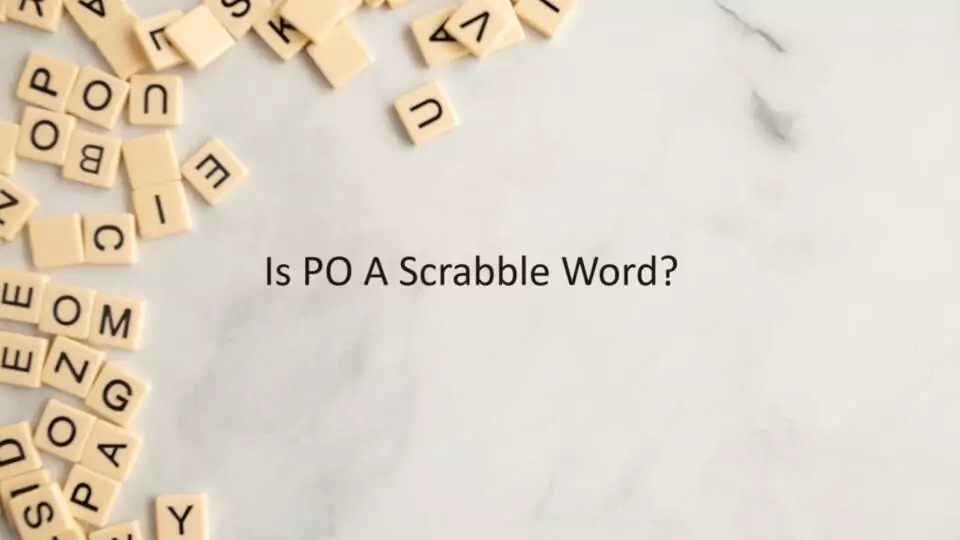 Is PO A Scrabble Word