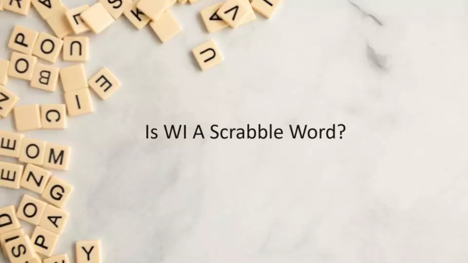 Is WI A Scrabble Word
