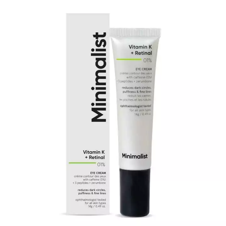 Minimalist Vitamin K + Retinal 01% Under Eye Cream