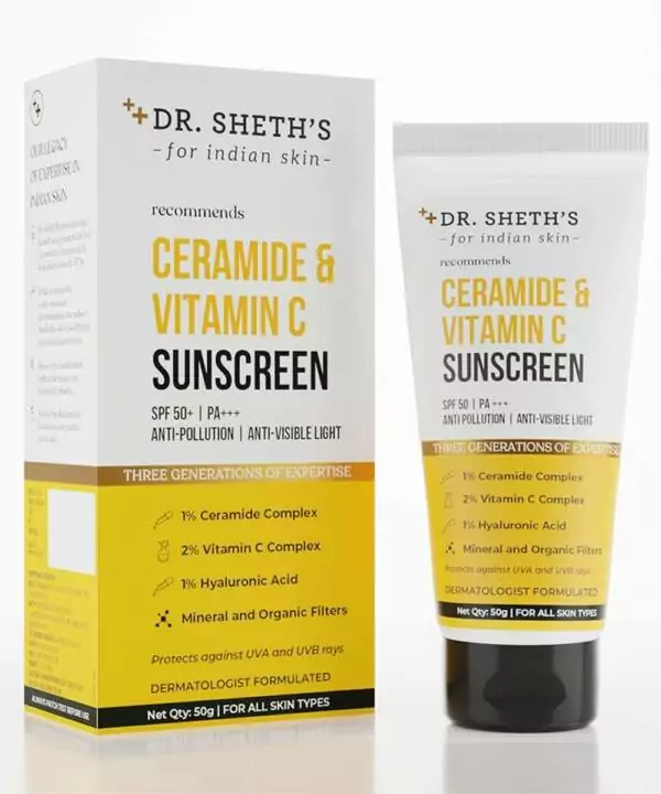 Dr. Sheth's Ceramide & Vitamin C Sunscreen SPF 50+ PA+++